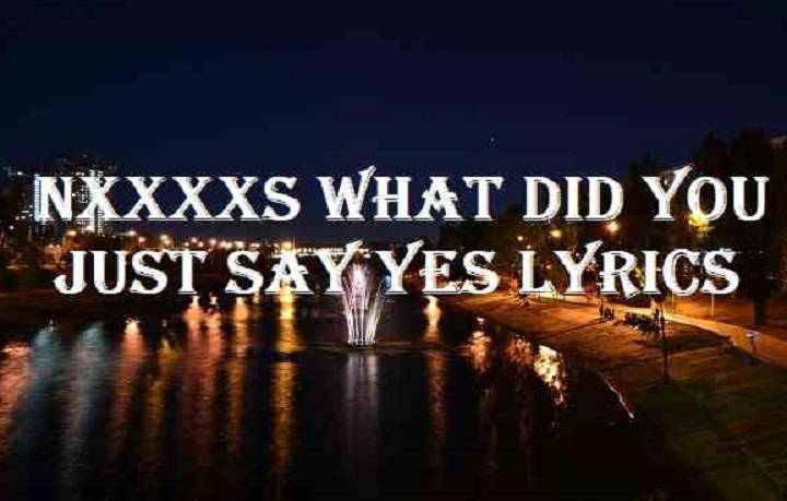 Nxxxxs What Did You Just Say Lyrics Meaning in Hindi Indonesia